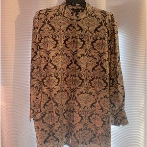 Button-down tunic/blouse from Saks. Elegant and comfortable.